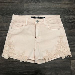 Blush Crochet High Rise Shorts